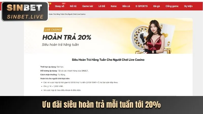 Hoàn Trả Hàng Ngày/Tuần Tại Casino EV88VN Code